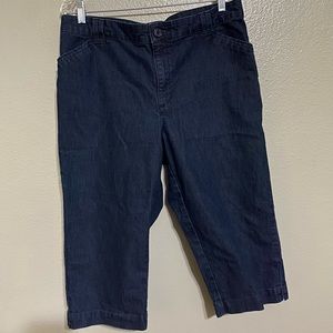 Jean Material Capris